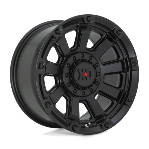 XD XD852 GAUNTLET Satin Black wheel showcasing aggressive design and durable material, perfect for trucks and SUVs.