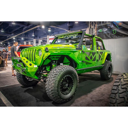 DV8 OFF-ROAD | 2018 2025 Jeep Gladiator JT WranglerJL JLU Front Half Doors With Alum Mesh  | HDJL-01F