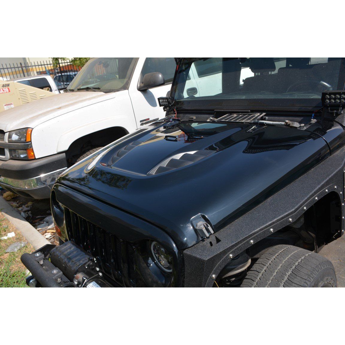 DV8 OFF-ROAD | 2007 2018 Jeep Wrangler JK JKU 10Th Anniversary Hood  | HDMB07-TA