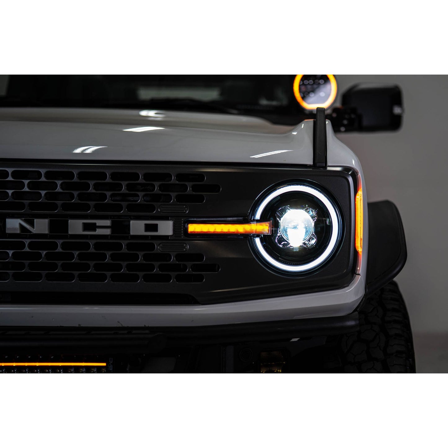 DV8 OFF-ROAD | 2021 2025 Ford Bronco Black Headlights  | HLCBR-01