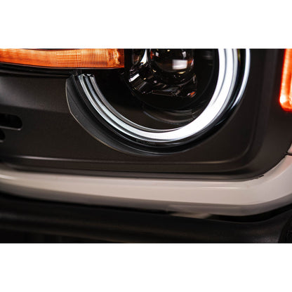DV8 OFF-ROAD | 2021 2025 Ford Bronco Black Headlights  | HLCBR-01