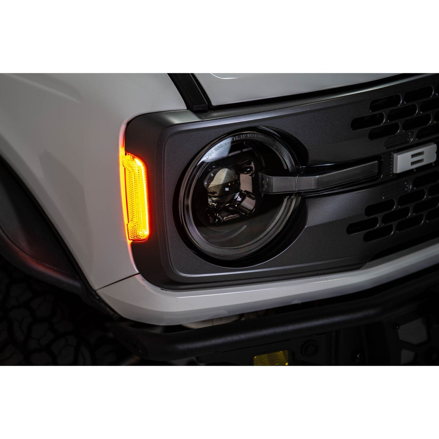 DV8 OFF-ROAD | 2021 2025 Ford Bronco Black Headlights  | HLCBR-01