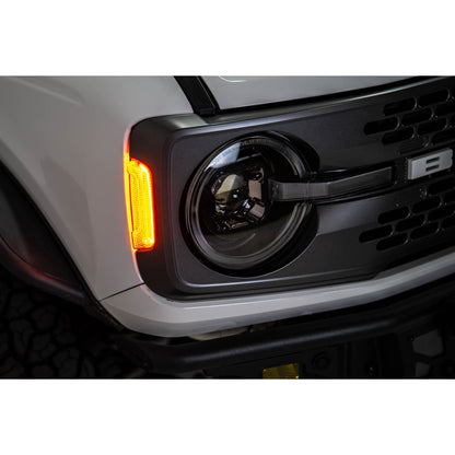 DV8 OFF-ROAD | 2021 2025 Ford Bronco Black Headlights  | HLCBR-01