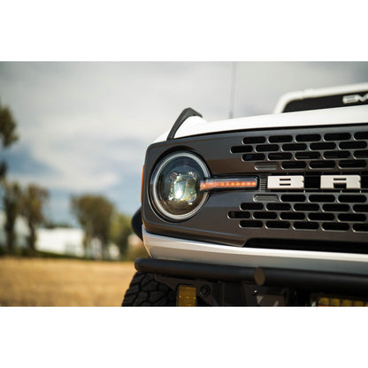 DV8 OFF-ROAD | 2021 2025 Ford Bronco Black Headlights  | HLCBR-01