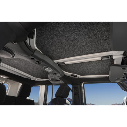 BedRug Jeep Headliner 07-10 JK Unlimited 4 door Headliner Kit 4 pc. Kit Intended For Hard Top Bed Liner - Charcoal (HLJK074DRK) installed