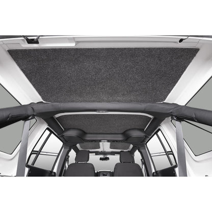 BedRug Jeep Headliner 07-10 JK Unlimited 4 door Headliner Kit 4 pc. Kit Intended For Hard Top Bed Liner - Charcoal (HLJK074DRK) installed view