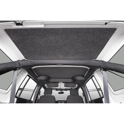 BedRug Jeep Headliner 11-18 JK 2 door Headliner Kit 4 pc. Kit Intended For Hard Top Bed Liner - Charcoal (HLJK112DRK) installed inside vehicle.
