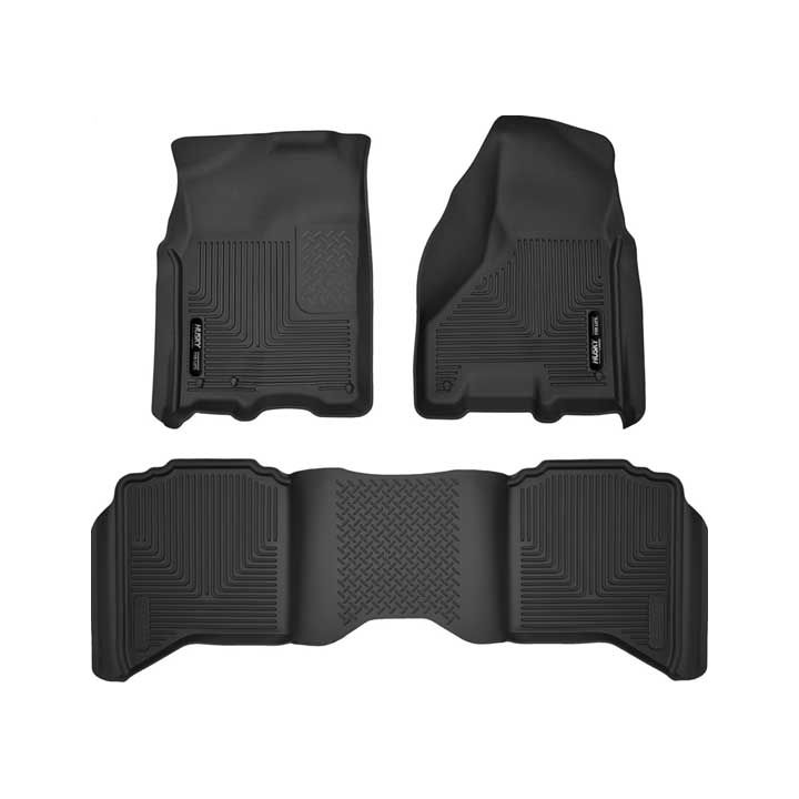 Husky Liners | Weatherbeater Front & 2nd Seat Floor Liners For 2009-2024 Ram 1500/2500/3500 Husky Liners | 99001