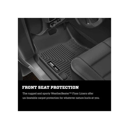 Husky Liners | Weatherbeater Front & 2nd Seat Floor Liners For 2009-2024 Ram 1500/2500/3500 Husky Liners | 99001 in vehicle
