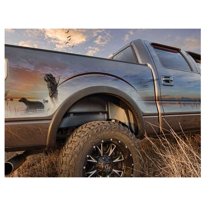 Husky Liners | Wheel Well Guards Rear Wheel Well Guards For 2021-2024 F-150 Husky Liners | 79171 installed on a truck.