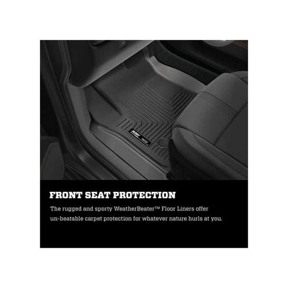 Husky Liners | Weatherbeater 2nd Seat Floor Liner For 2018-2026 Jeep Wrangler JL 4 Door Husky Liners | 14041 front seat protection