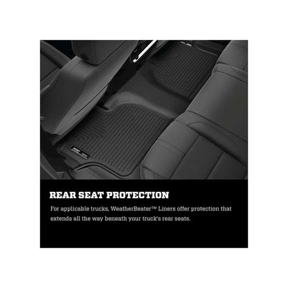 Husky Liners | Weatherbeater 2nd Seat Floor Liner For 2018-2026 Jeep Wrangler JL 4 Door Husky Liners | 14041 rear seat protection