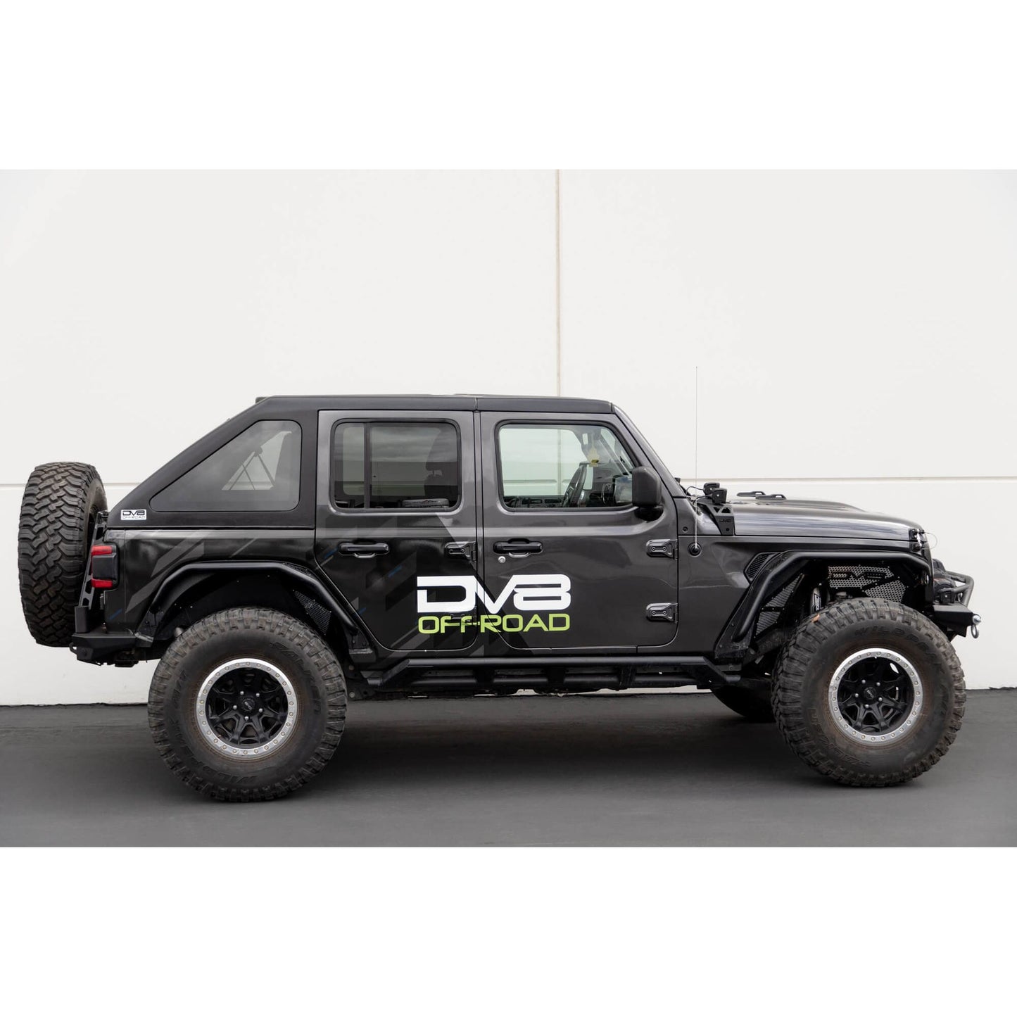 DV8 OFF-ROAD | 2018 2025 Jeep Wrangler JLU 4 Door Razor Series Fastback Hard Top  | HTJL02-B