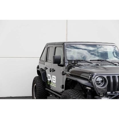 DV8 OFF-ROAD | 2018 2025 Jeep Wrangler JLU 4 Door Razor Series Fastback Hard Top  | HTJL02-B