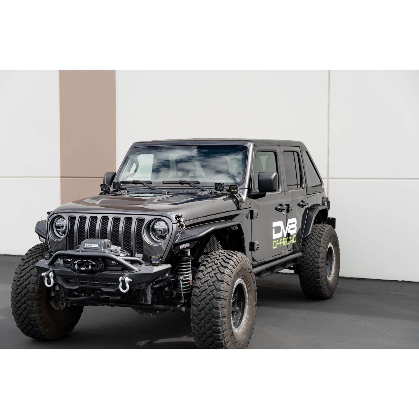 DV8 OFF-ROAD | 2018 2025 Jeep Wrangler JLU 4 Door Razor Series Fastback Hard Top  | HTJL02-B