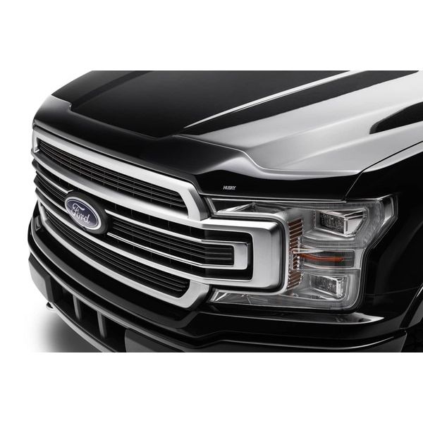 Husky Liners | Aeroskin Hood Protector Smoke For 2021-2026 F-150 Husky Liners | 2842196 installed on a Ford F-150.