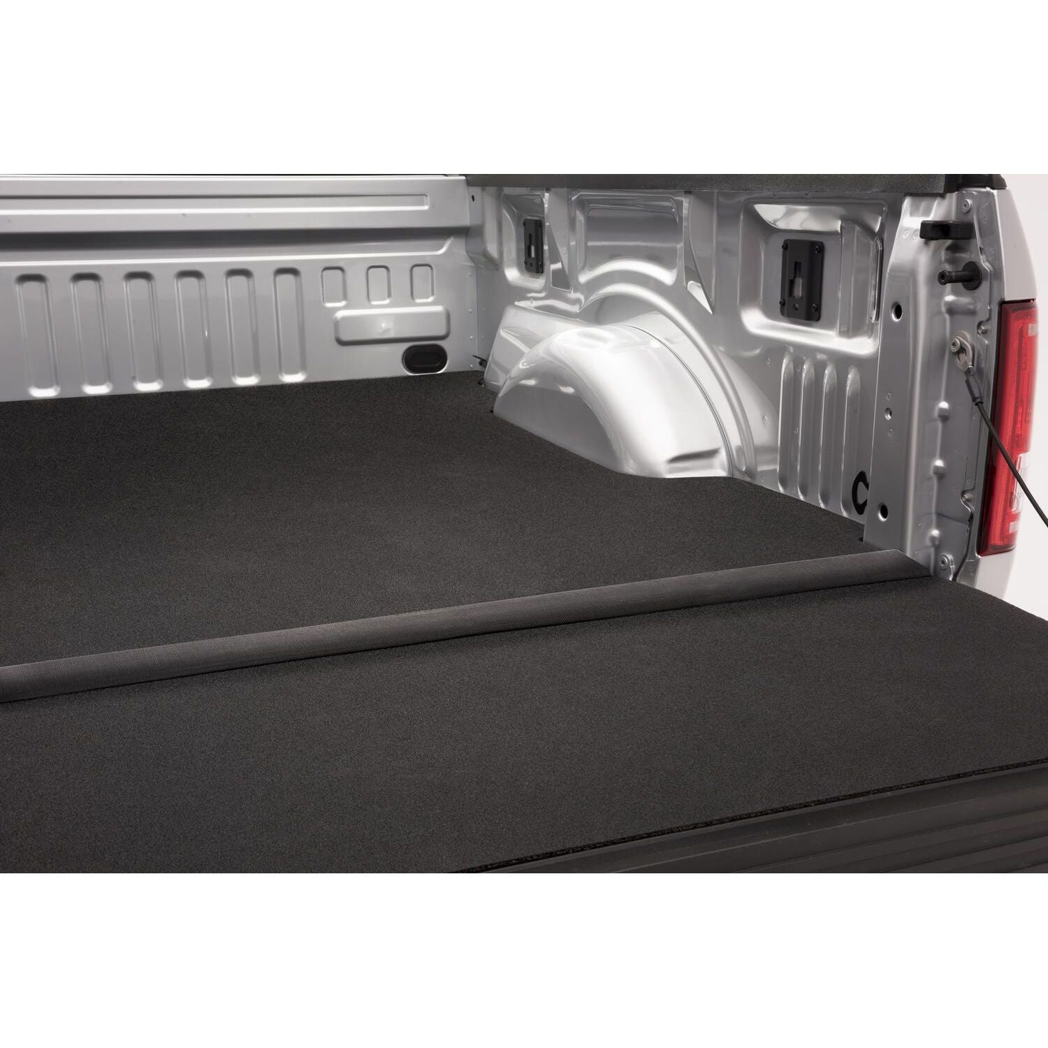 BedRug 07-18 Chevy Silverado/Gmc Sierra 8' Bed Impact Bed Mat - Charcoal (IMC07LBS) installed in truck bed.