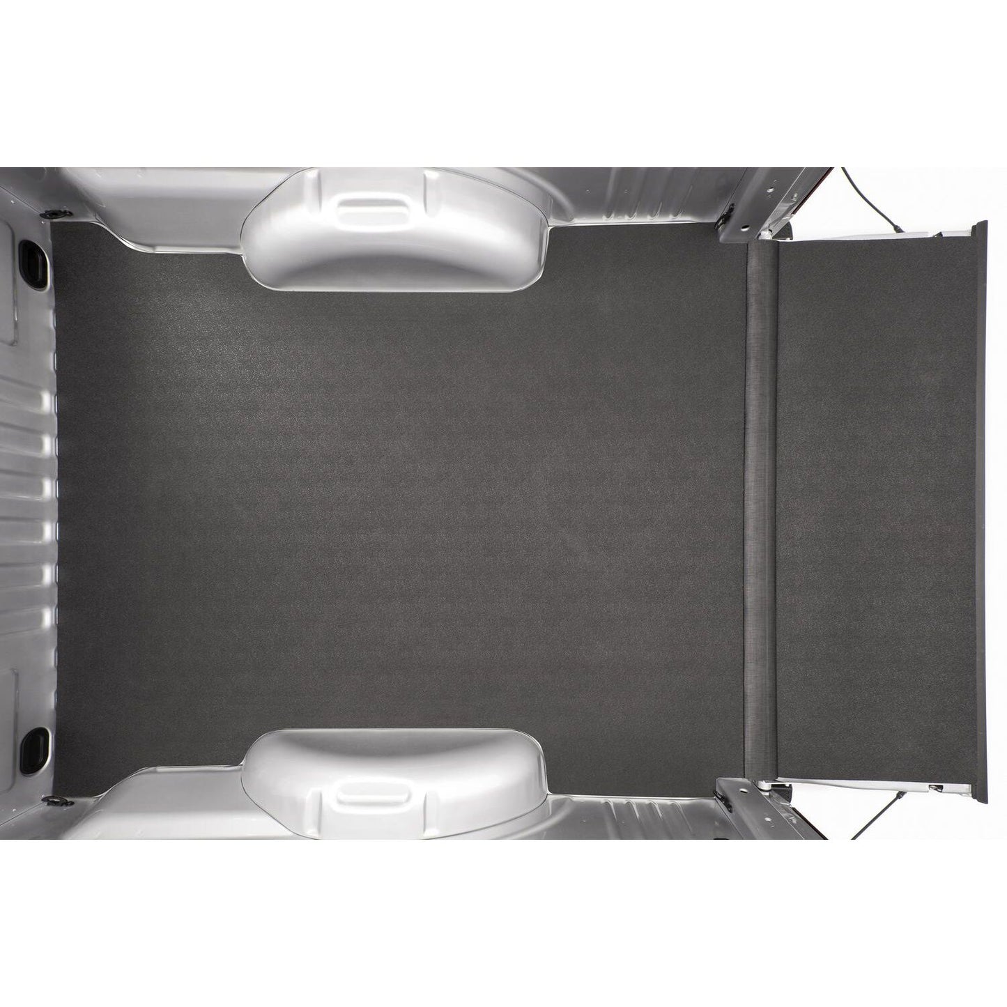 BedRug 07-18 Chevy Silverado/Gmc Sierra 8' Bed Impact Bed Mat - Charcoal (IMC07LBS) inside truck bed view