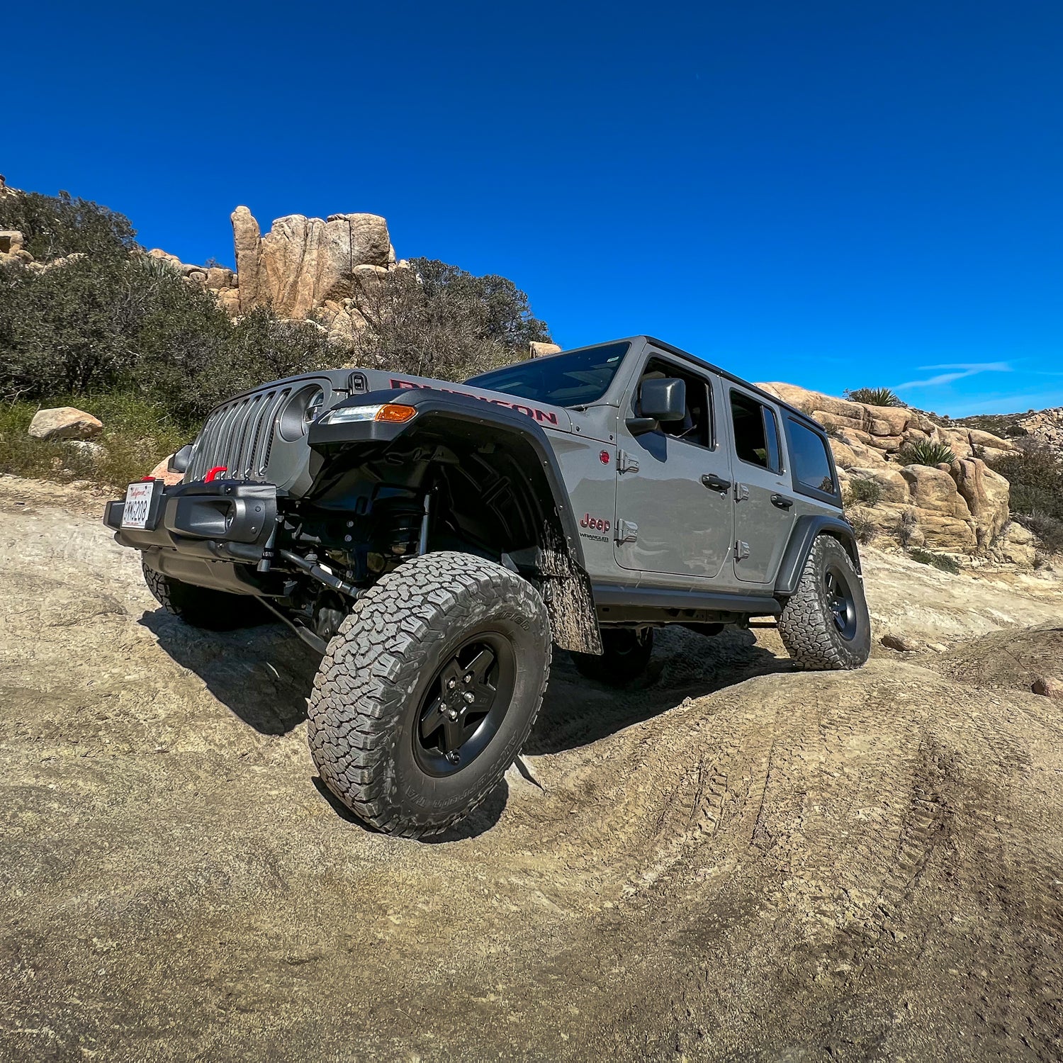 Bilstein 5100 Series Shock Absorber (4" Front & Rear COMBO) for 2007-2018 JK installed on lifted Jeep