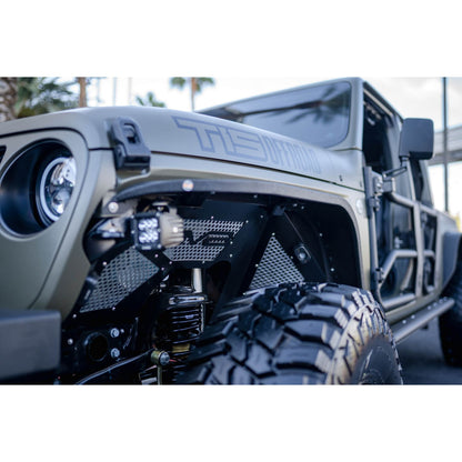 DV8 OFF-ROAD | 2018 2023 Jeep Wrangler JL JLU Gladiator JT Front Inner Fenders  | INFEND-03FB