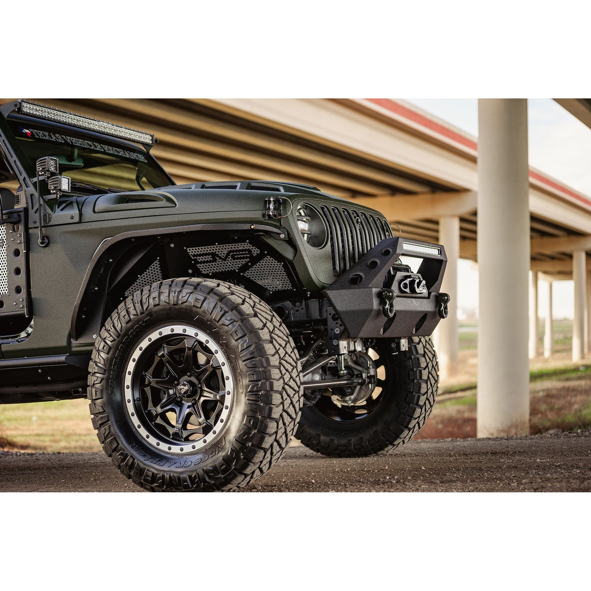 DV8 OFF-ROAD | 2018 2023 Jeep Wrangler JL JLU Gladiator JT Front Inner Fenders  | INFEND-03FB