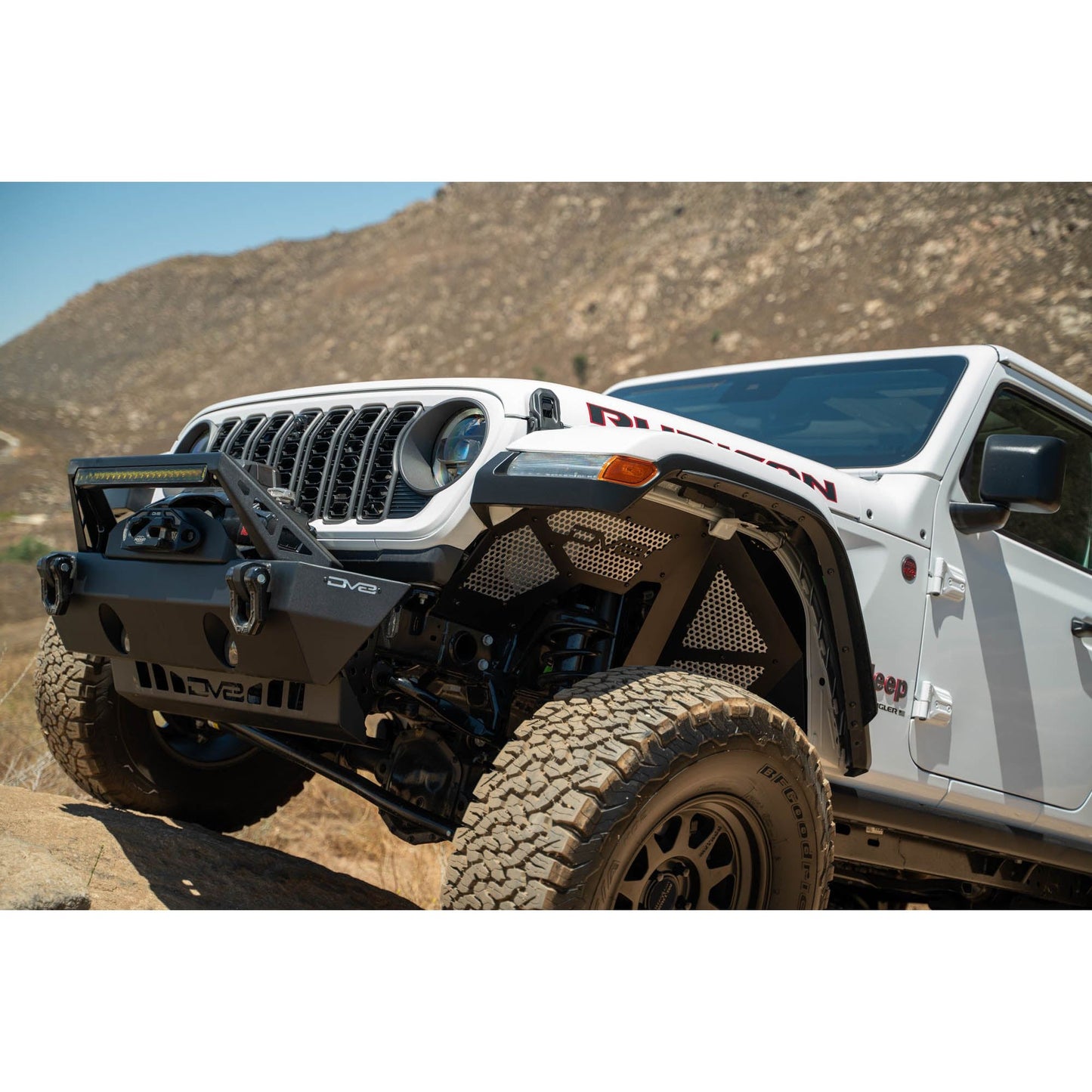 DV8 OFF-ROAD | 2018 2025 Jeep Wrangler JL JLU Gladiator JT Front Inner Fenders  | INFEND-06FB
