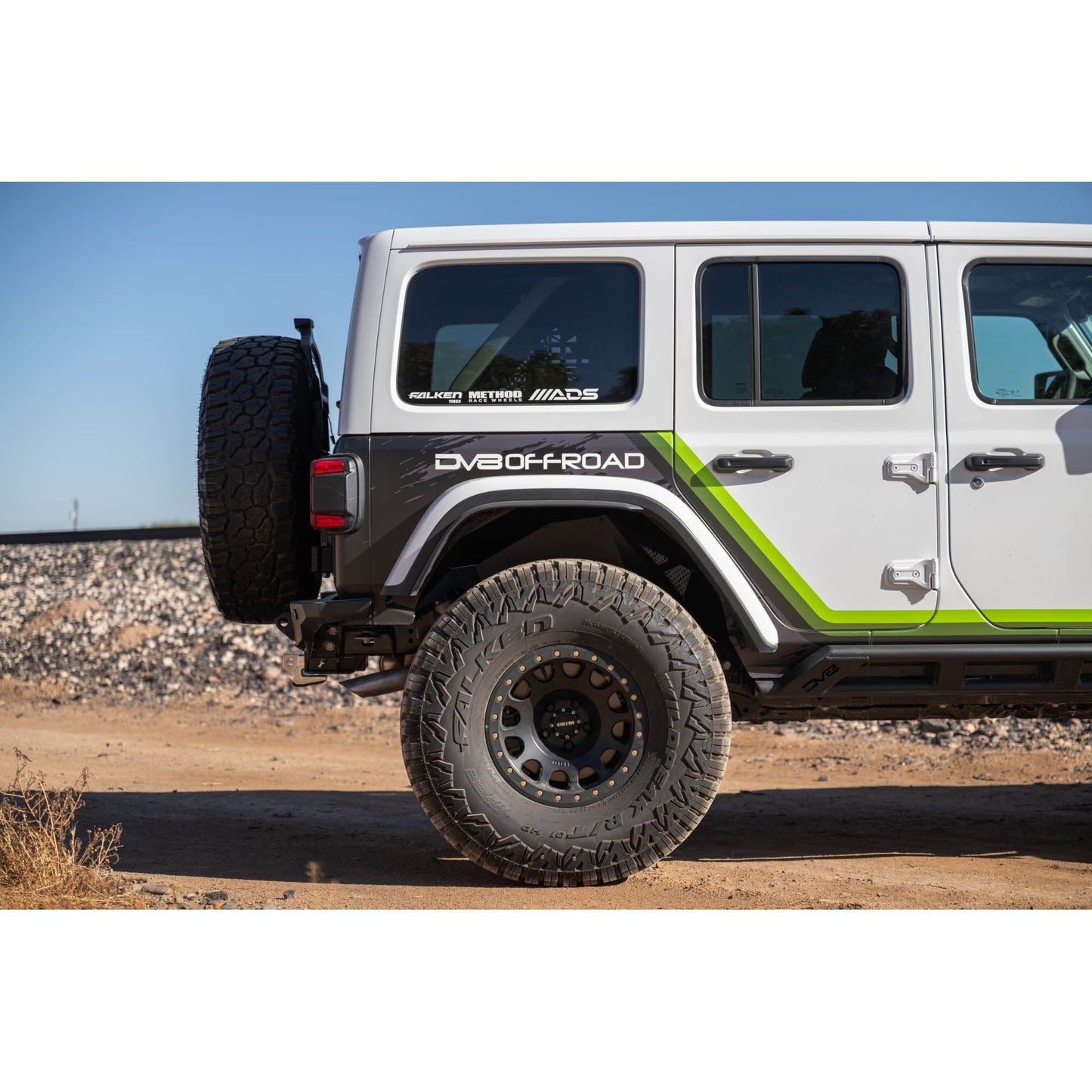 DV8 OFF-ROAD | 2018 2024 Jeep Wrangler JL JLU Rear Inner Fenders  | INFEND-06RB