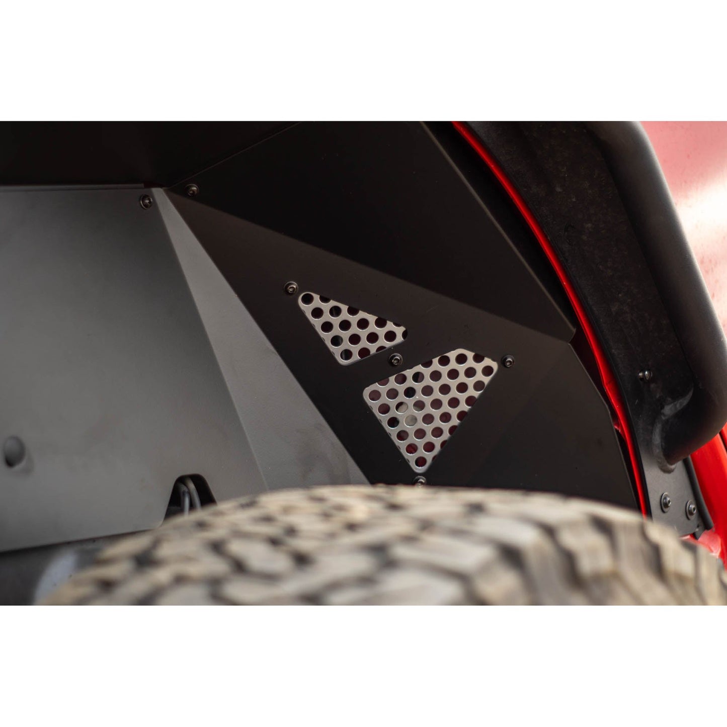 DV8 OFF-ROAD | 2018 2024 Jeep Wrangler JL JLU Rear Inner Fenders  | INFEND-06RB