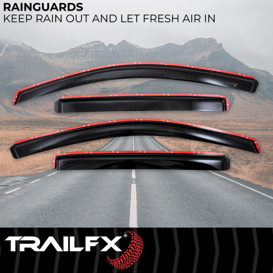 TrailFX 2017–2024 In Channel 4-Piece Window Vent For Nissan Titan (4977IC) - product image 2