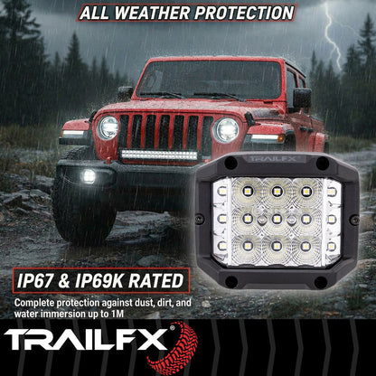 TrailFX 4" LED Side Shooter Pod Light- Single (PODSIDF1) - product image 9