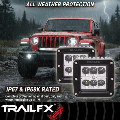 TrailFX 3" LED Cube Lights- Pair (3X2S2) - product image 9