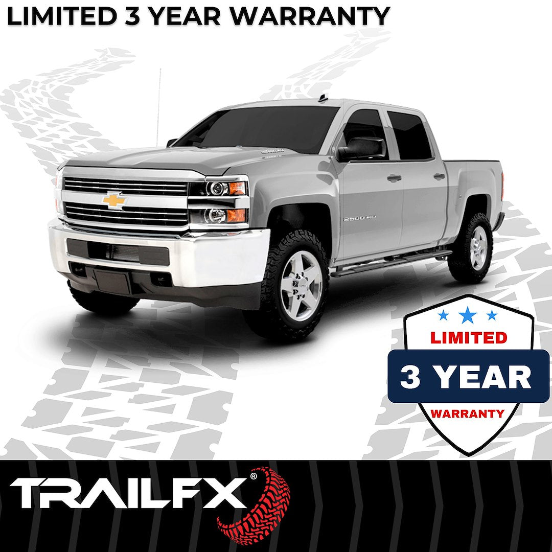 TrailFX 2007–2019 T4 Trapezoid Step Bar For GM Silverado/Sierra 2500/3500 Crew-Black (A4002B) - product image 8