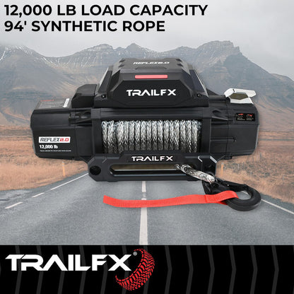 TrailFX Reflex 2.0 Synthetic Rope Winch 12000 Lb (WRS212B) - product image 3