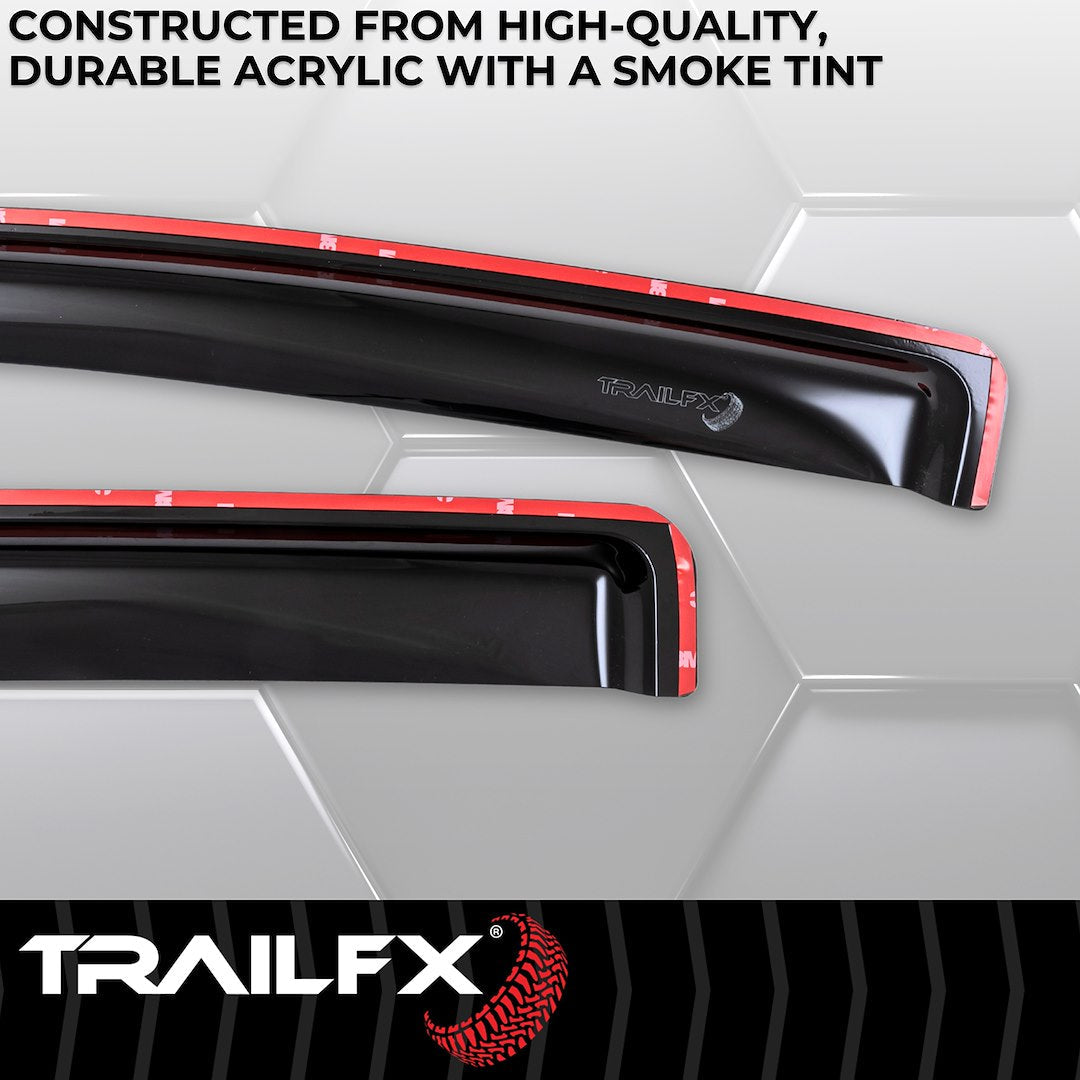 TrailFX 2015–2022 In Channel 4-Piece Window Vent For GM Colorado/Canyon (4995IC) - product image 4