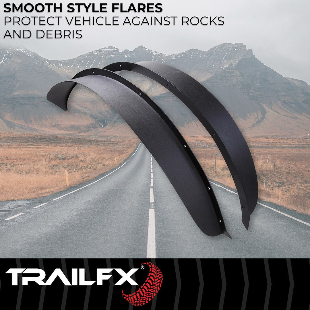 TrailFX 2021–2026 Rear Flat Fender Flares For Ford Bronco 2 Door (BR013T) - product image 2