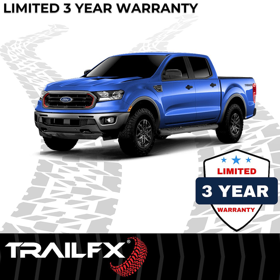 TrailFX 2019–2023 5" Oval Bent Step Bar For Ford Ranger Extended-Black (A7091B) - product image 8