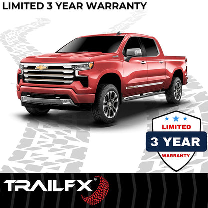 TrailFX 2019–2026 T4 Trapezoid Step Bar For GM Silverado/Sierra Crew-Black (A4017B) - product image 8