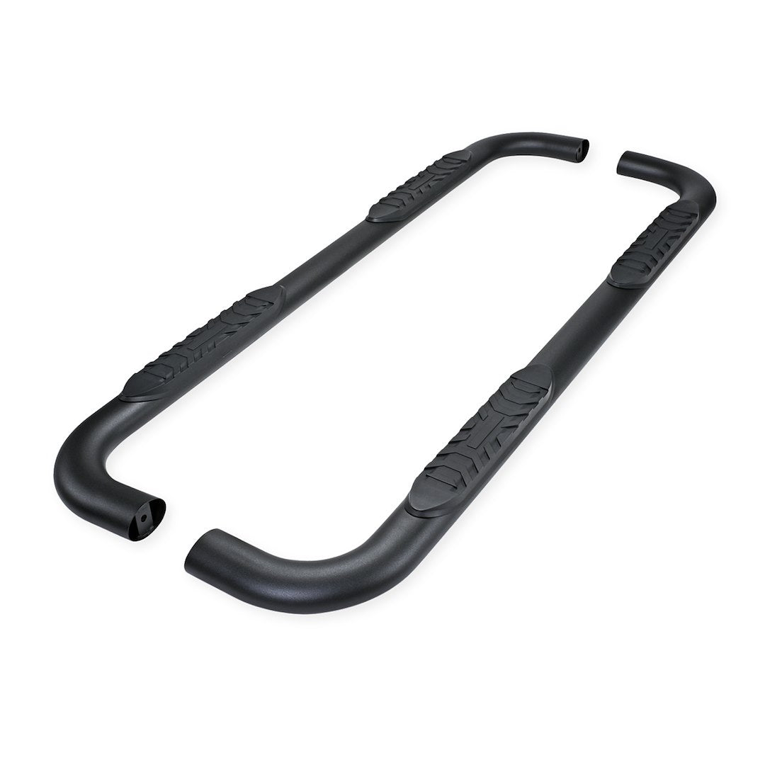 TrailFX 2019–2024 4" Oval Bent Step Bar For GM Silverado/Sierra Crew- Black (A1010B) - product image 1