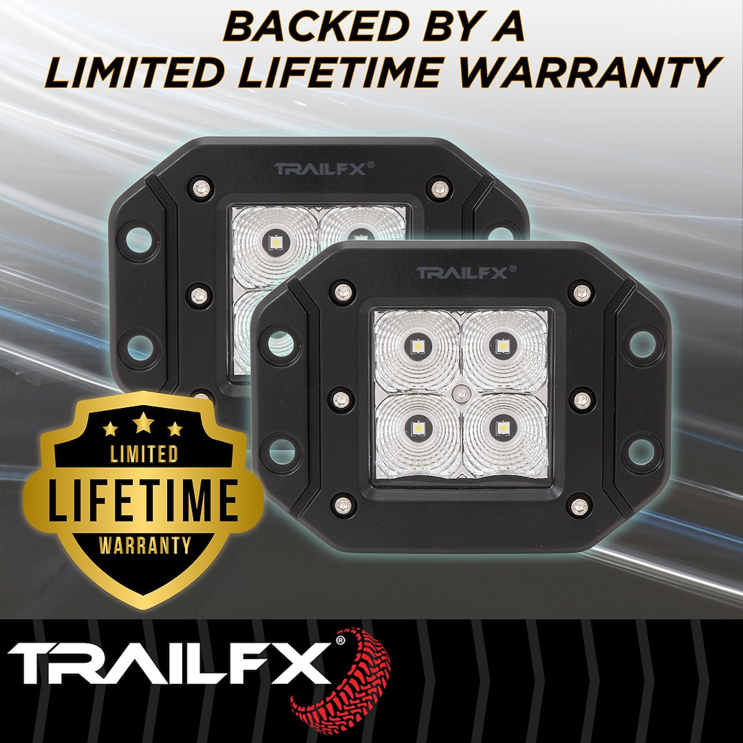 TrailFX 3" LED Cube Flush Mount Lights- Pair (2X2FMF2) - product image 11