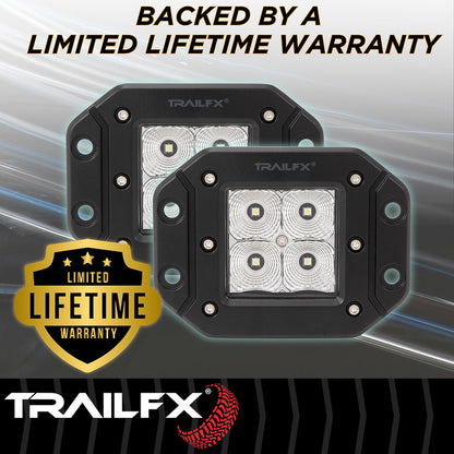 TrailFX 3" LED Cube Flush Mount Lights- Pair (2X2FMF2) - product image 11