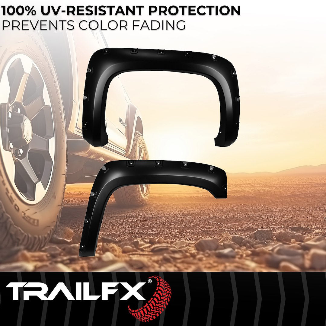 TrailFX 2007–2013 Pocket Style Fender Flares For Chevrolet Silverado 1500 (TFC3003S) - product image 5