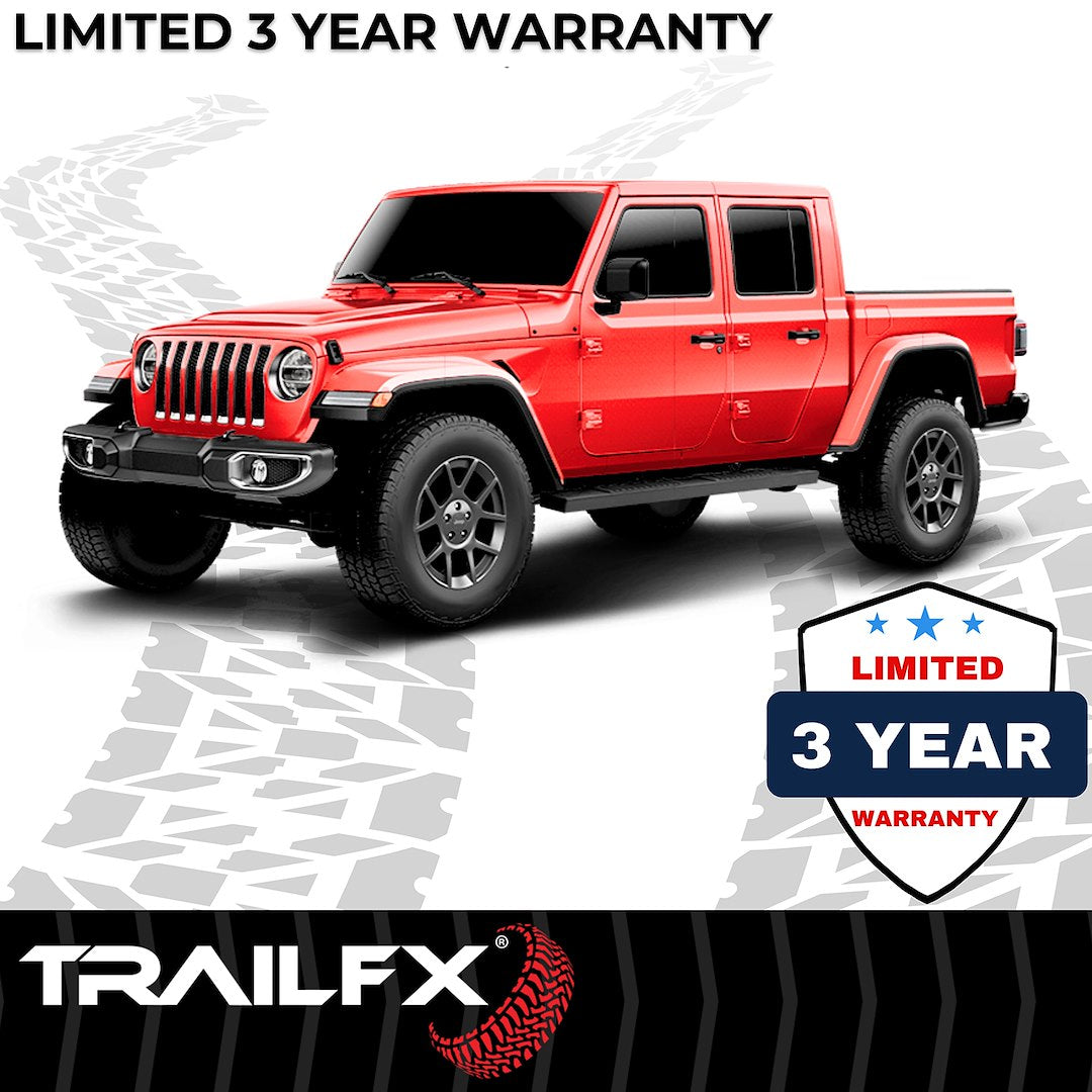 TrailFX 2020–2026 T4 Trapezoid Step Bar For Jeep Gladiator-Black (A4022B) - product image 8