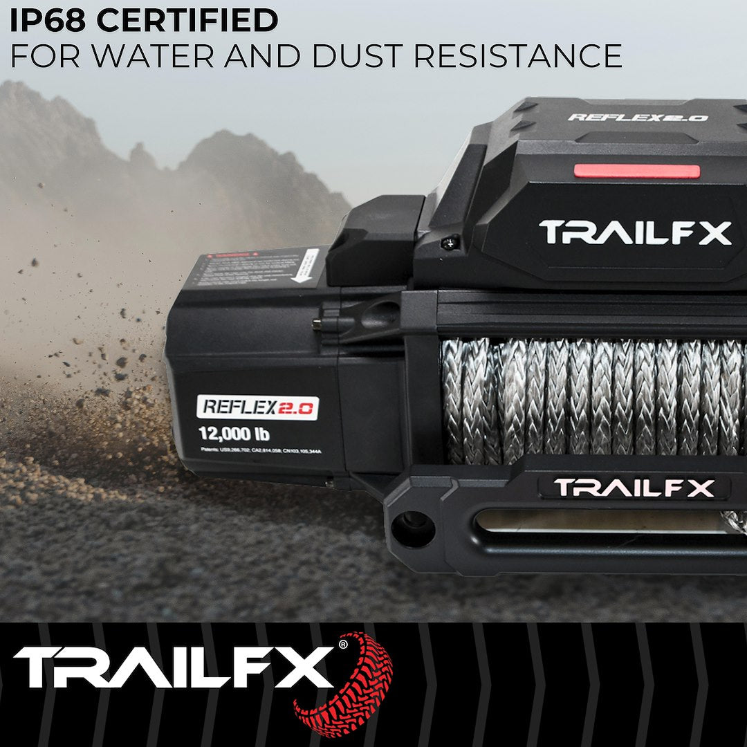 TrailFX Reflex 2.0 Synthetic Rope Winch 12000 Lb (WRS212B) - product image 8