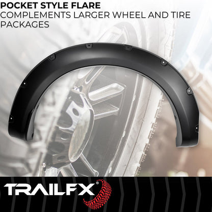 TrailFX 2023–2026 Pocket Style Fender Flares For Ford Superduty (TFF3008S) - product image 3