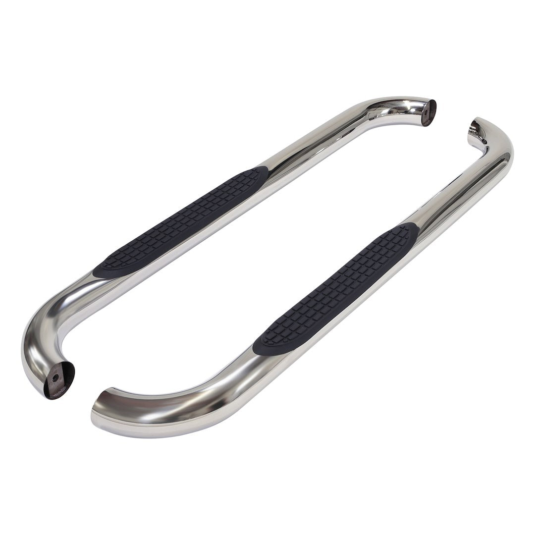 TrailFX 2015–2025 3" Round Step Bar For Ford F150-350 Standard- Stainless (A0042S) - product image 1