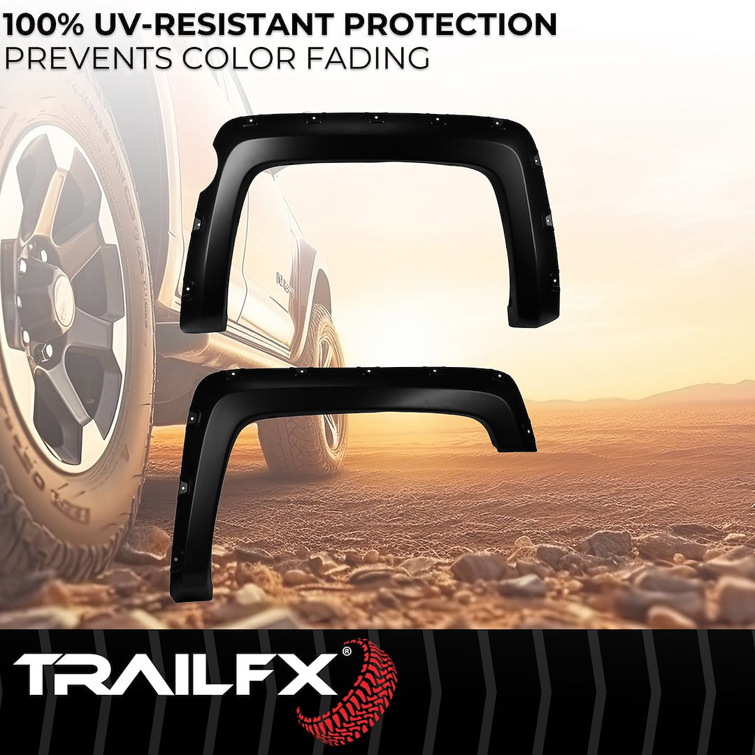 TrailFX 2014–2018 Pocket Style Fender Flares For Chevrolet Silverado 1500 (TFC3004S) - product image 5