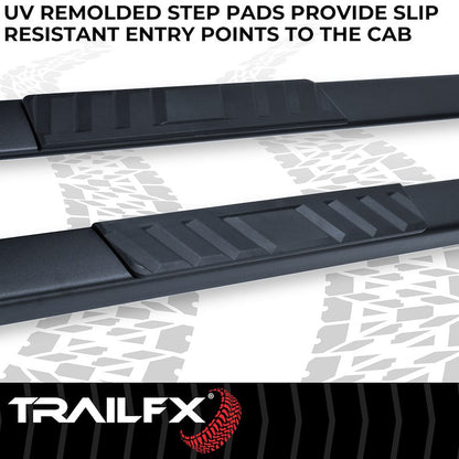 TrailFX | TFX 4" Trapezoid Side Steps RAM 1500 2019-2025 (New Body)  |  A4015B