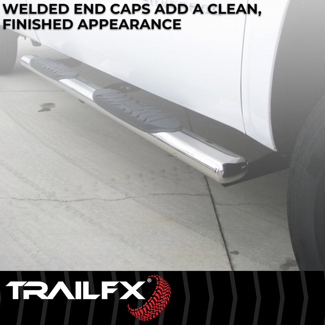 TrailFX 2002–2008 4" Oval Straight Step Bar For Ram 1500-3500 Crew- Stainless (2920212021) - product image 5