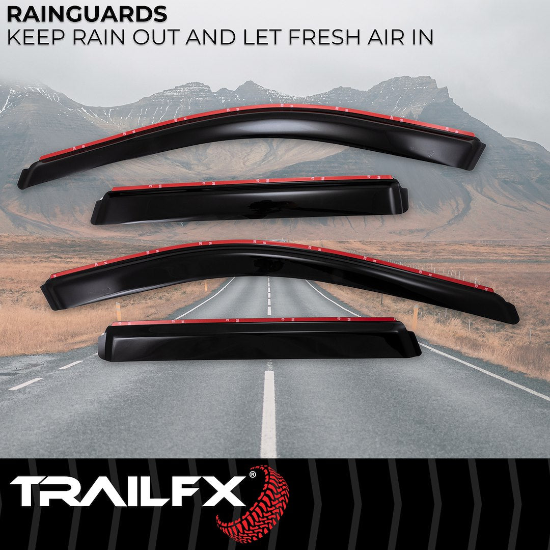 TrailFX 2011–2021 In Channel 4-Piece Window Vent For Jeep Grand Cherokee (4252IC) - product image 2