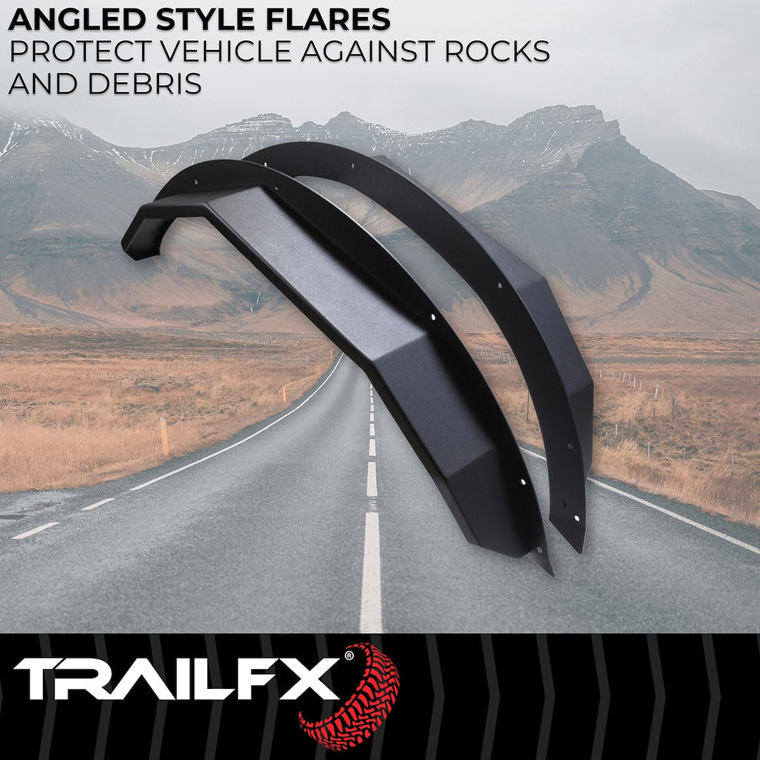 TrailFX 2021–2026 Rear Angled Fender Flares For Ford Bronco 2 Door (BR014T) - product image 2